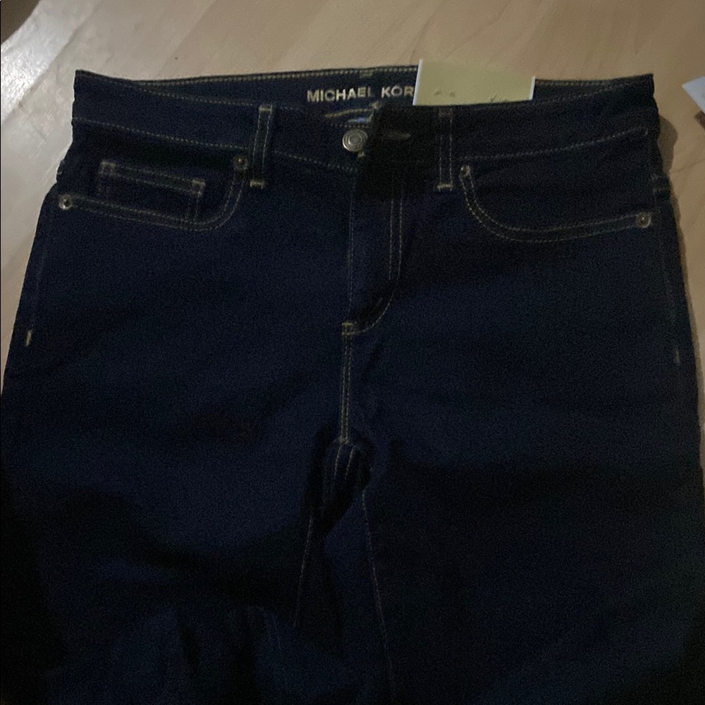 Michael Kors Dark Blue Women's Jeans - Picture 2 of 4